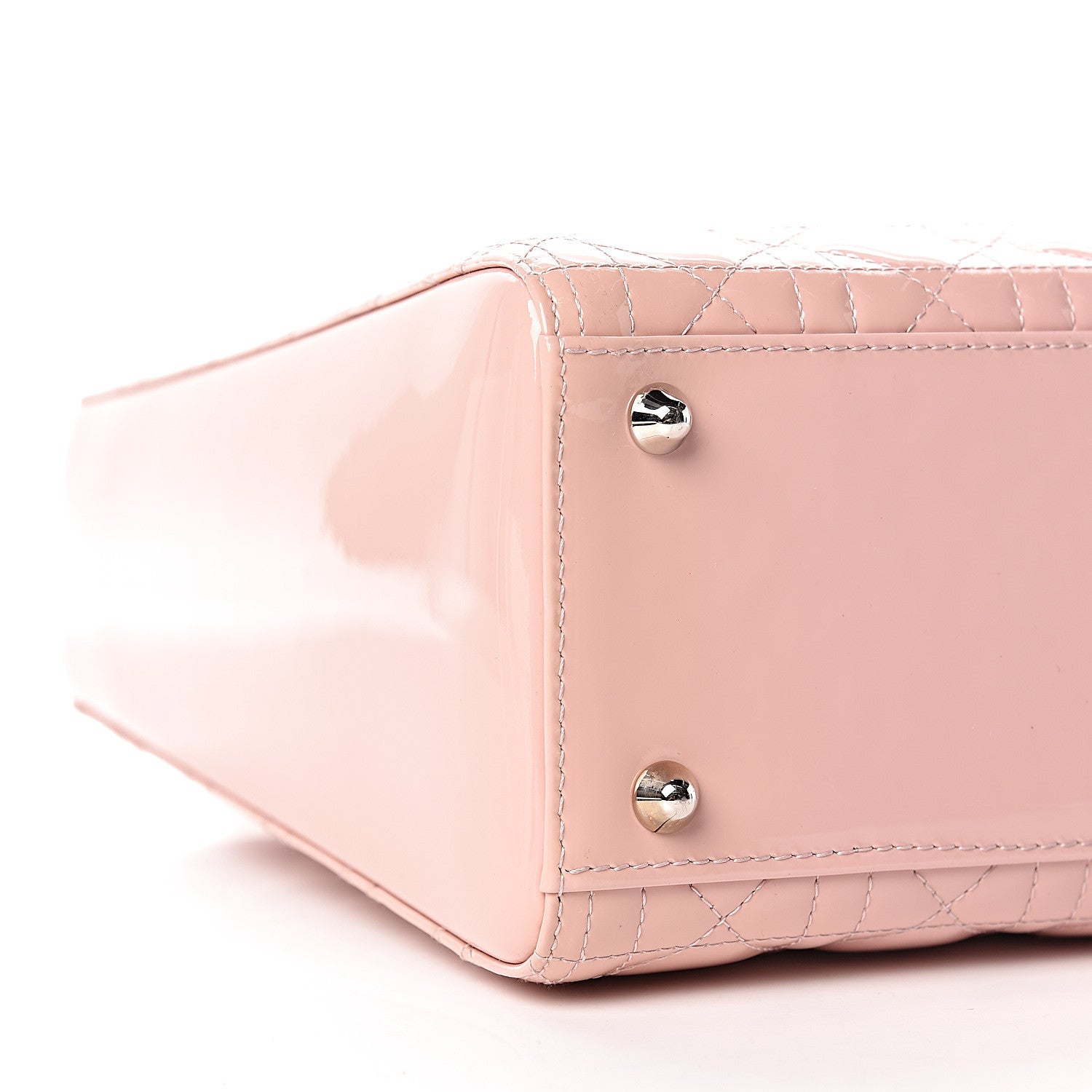 Christian Dior Patent Cannage Large Lady Dior Light Pink 10 of 11