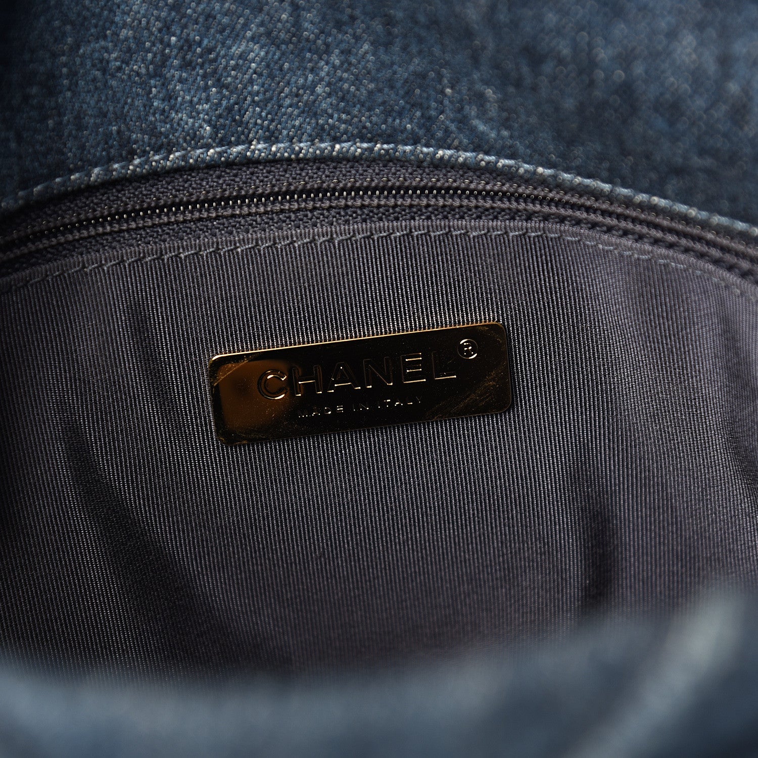 Chanel Denim Quilted Medium 19 Flap Blue 5 of 10