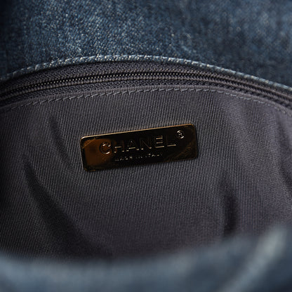 Chanel Denim Quilted Medium 19 Flap Blue 5 of 10