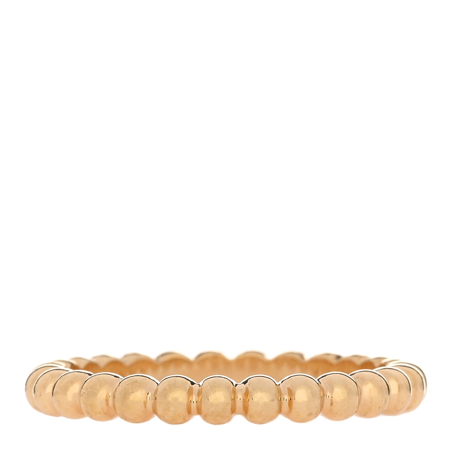 18K Yellow Gold Medium Perlee Ring 59 8.75