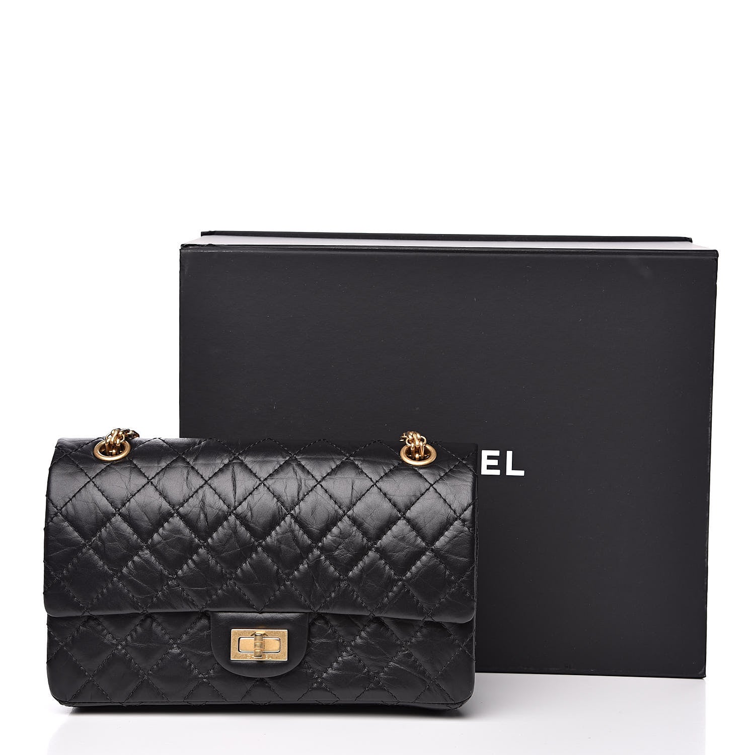 Chanel Aged Calfskin Quilted 2.55 Reissue 225 Flap Black 13 of 13