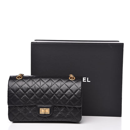 Chanel Aged Calfskin Quilted 2.55 Reissue 225 Flap Black 13 of 13
