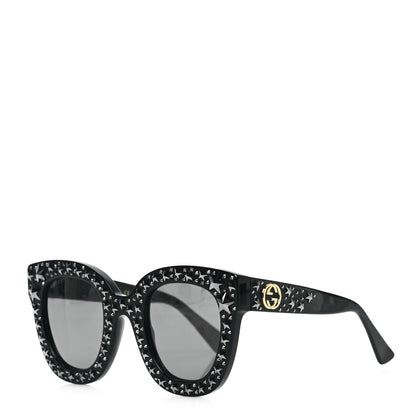 Gucci Acetate Stars Cat Eye Sunglasses GG0116S Black 2 of 9