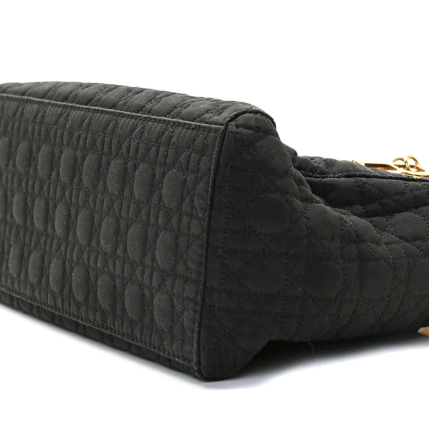 Christian Dior Nylon Cannage Medium Lady Dior Black 6 of 10