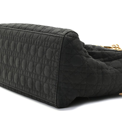 Christian Dior Nylon Cannage Medium Lady Dior Black 6 of 10