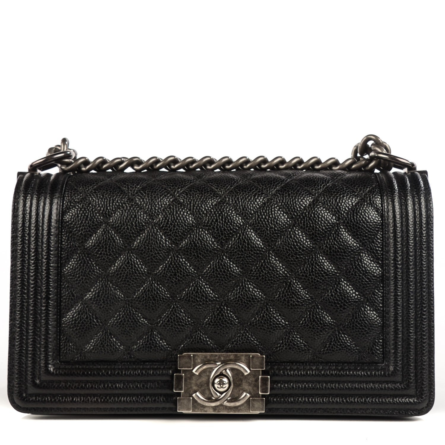Chanel Caviar Quilted Medium Boy Flap Black 1 of 8