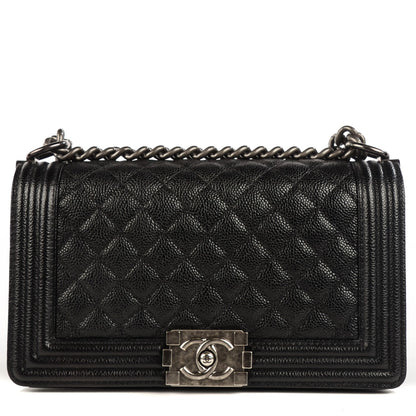 Chanel Caviar Quilted Medium Boy Flap Black 1 of 8