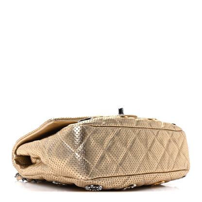 Chanel Perforated Metallic Lambskin Small CC Medals Flap Gold 4 of 10