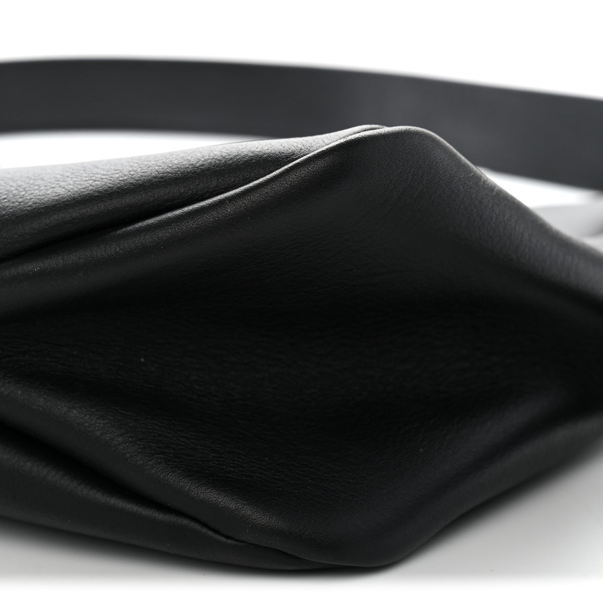Soft Calfskin Large Aimée Shoulder Bag Black
