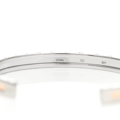 Bulgari 18K Rose Gold Stainless Steel B.Zero1 Cuff Bracelet SM 3 of 5