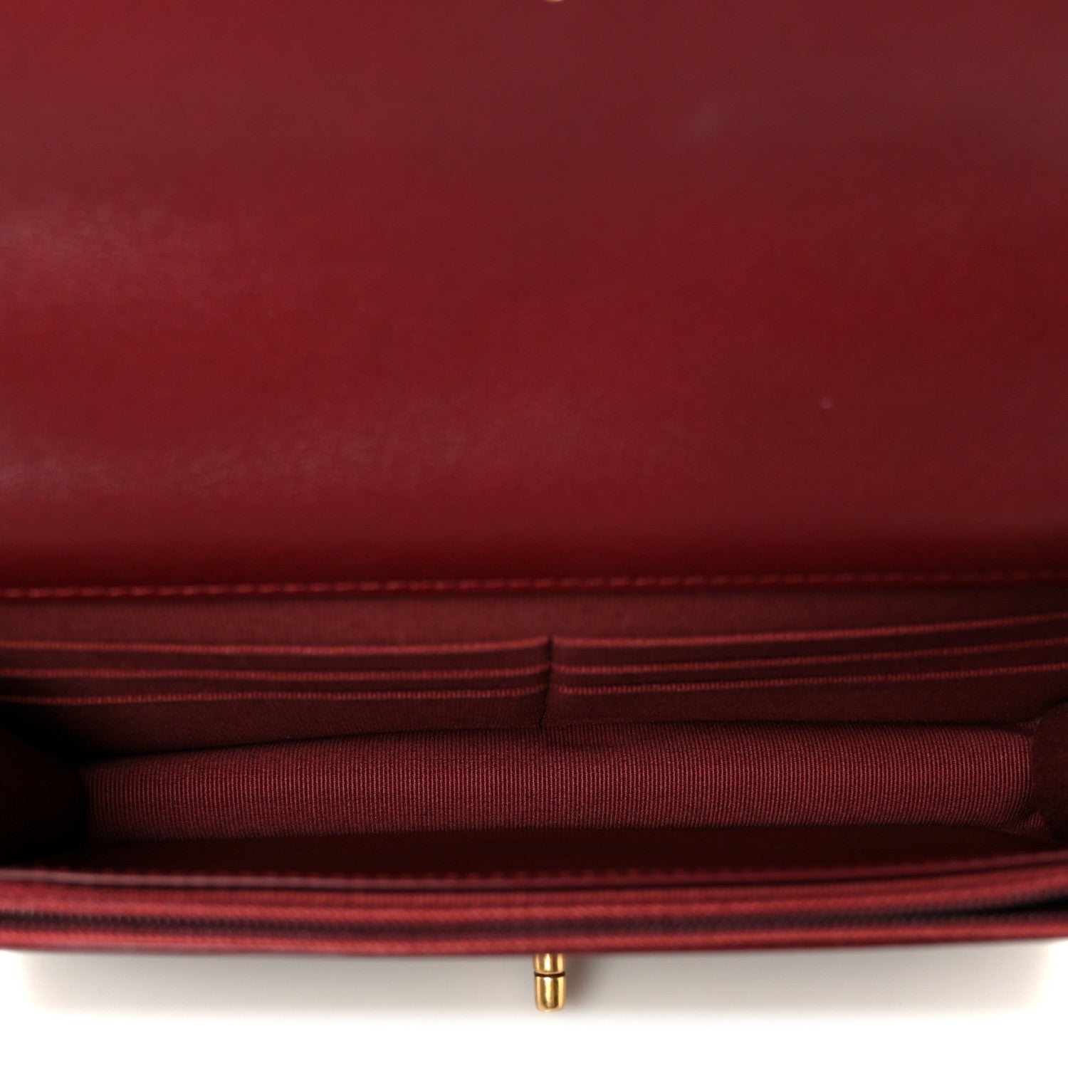 Chanel Lambskin Quilted Chanel 19 Wallet On Chain WOC Burgundy 5 of 11