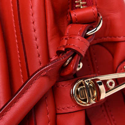 Chloe Calfskin Medium Paraty Metal Bar Trim Red 21 of 29