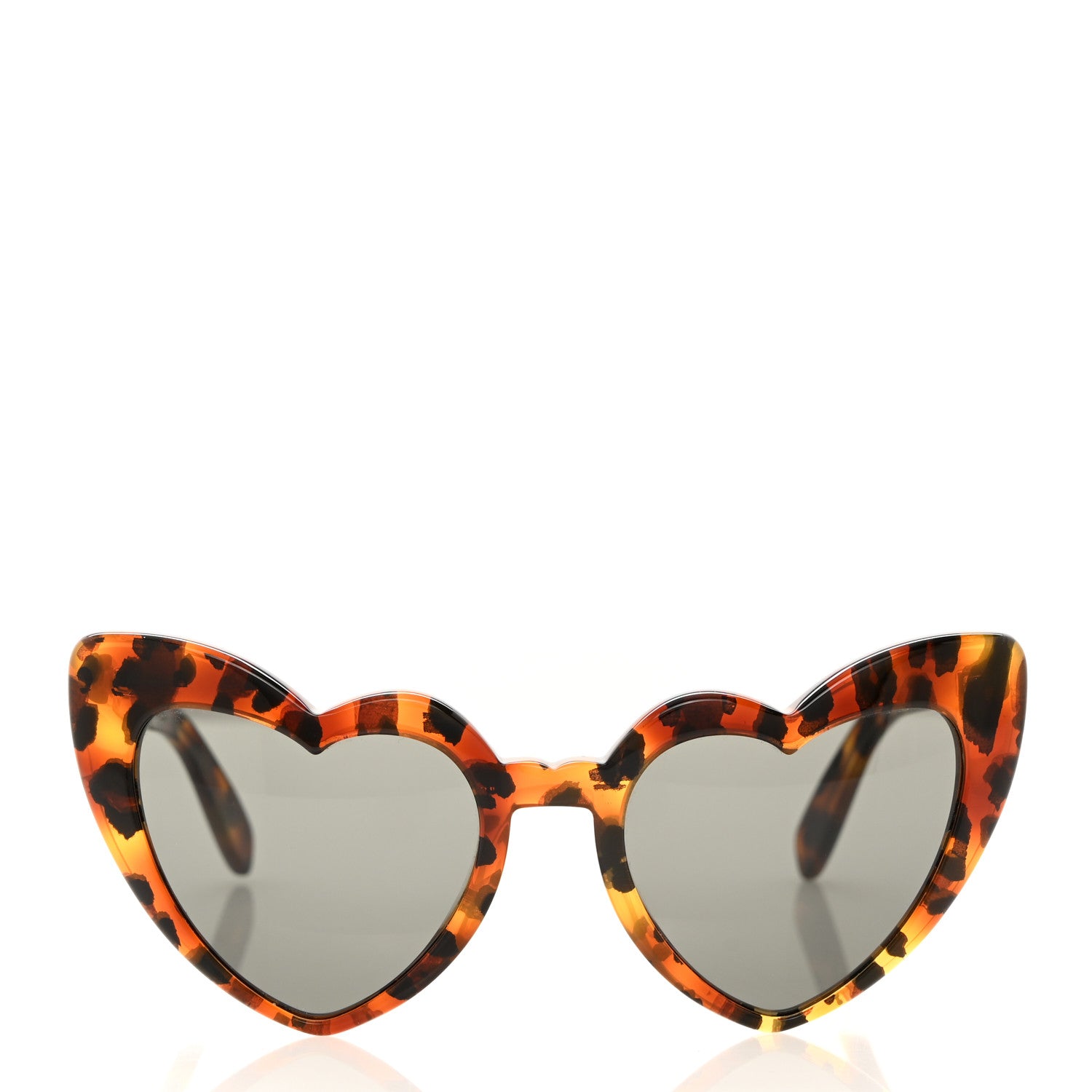 Saint Laurent Acetate Heart Frame Loulou SL181 Sunglasses Tortoise 2 of 7