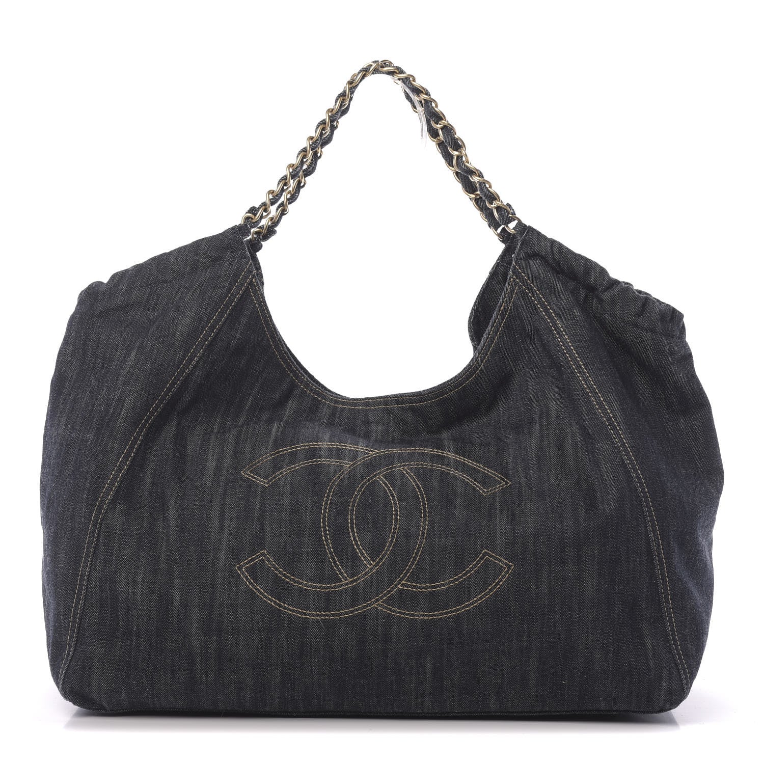 Chanel Denim XL Coco Cabas Tote Dark Blue 1 of 10