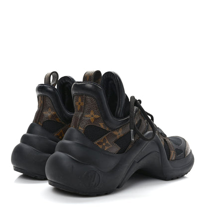 Louis Vuitton Calfskin Monogram LV Archlight Sneakers 36 Black 4 of 8