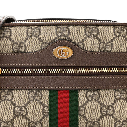 Gucci GG Supreme Monogram Web Mini Ophidia Shoulder Bag Brown 8 of 10