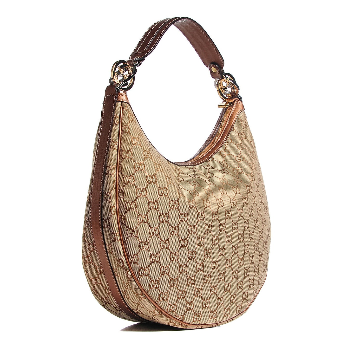 Monogram GG Twins Medium Hobo Bronze