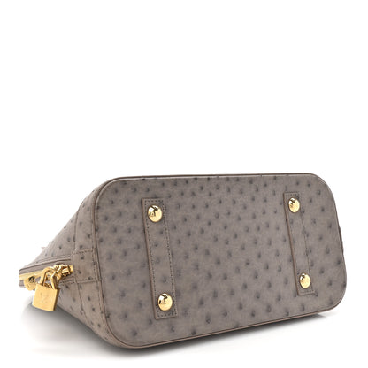 Louis Vuitton Ostrich Alma PM Gris 4 of 10