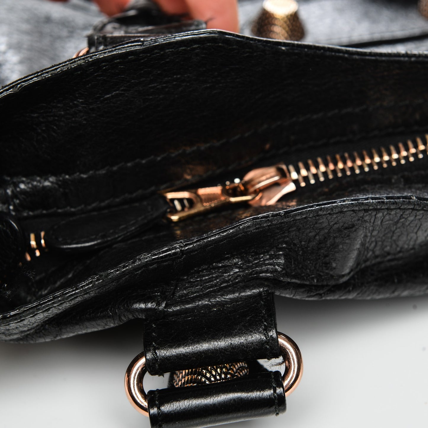 Agneau Giant 21 Rose Gold Hardware Velo Black