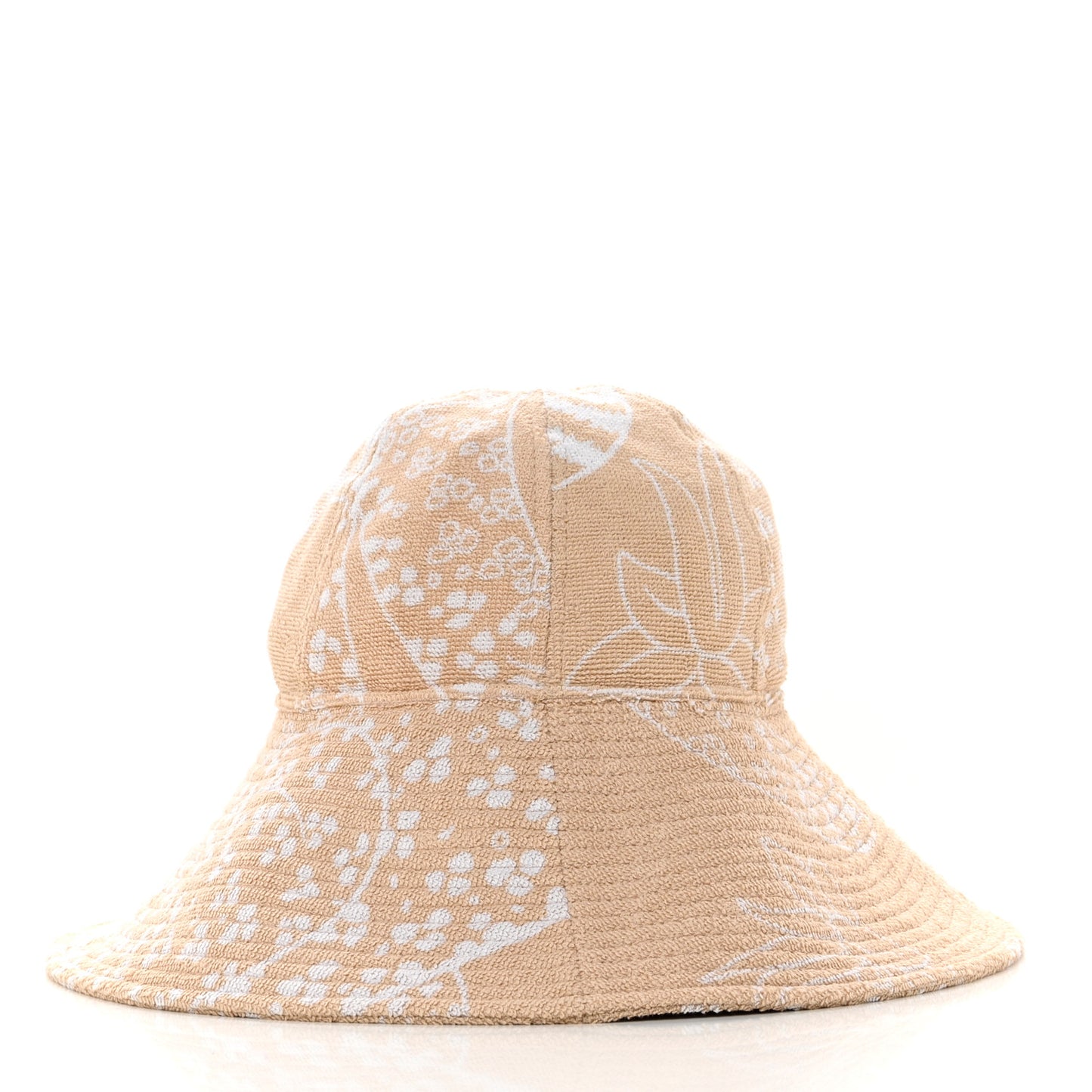 Terry Cloth Gia Bucket Hat 57 Sable Blanc