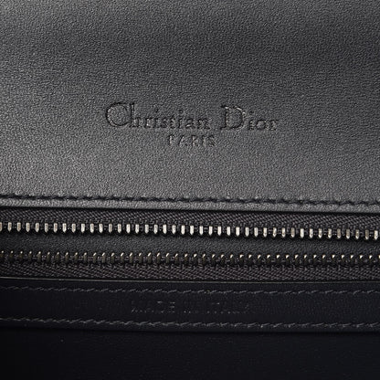 Christian Dior Metallic Patent Micro-Cannage Medium Diorama Flap Bag Graphite 6 of 7