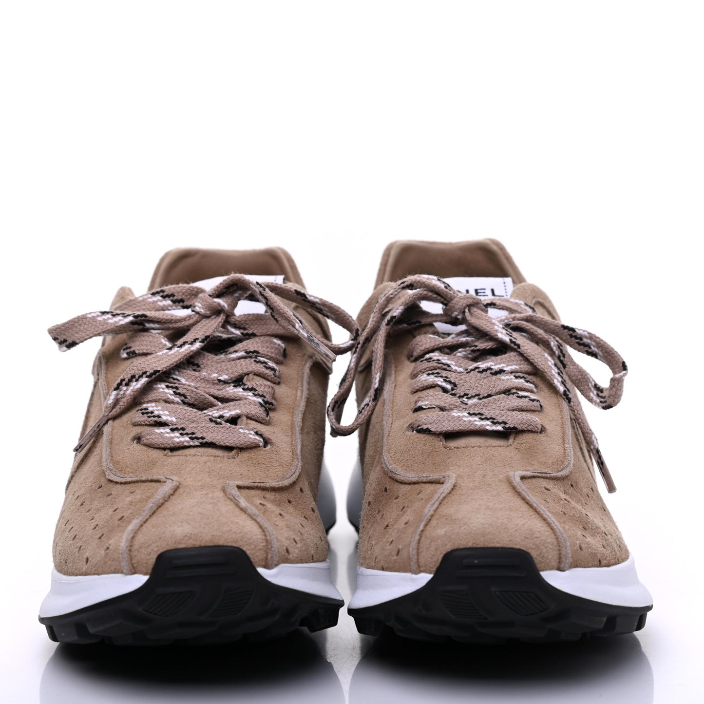 Suede Goatskin CC Sneakers 39 Dark Beige