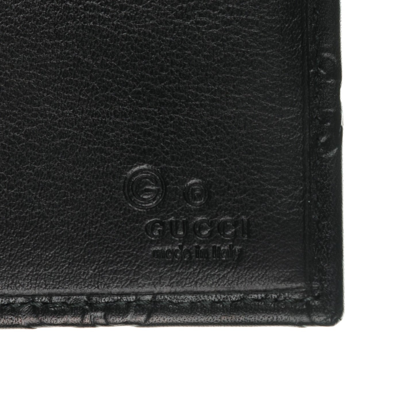 Guccissima Continental Flap Wallet Black