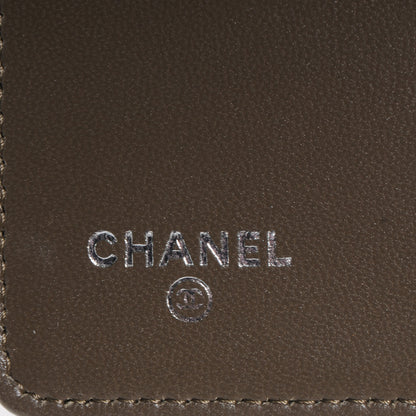 Chanel Lambskin Quilted Boy Yen Wallet Dark Green 6 of 8