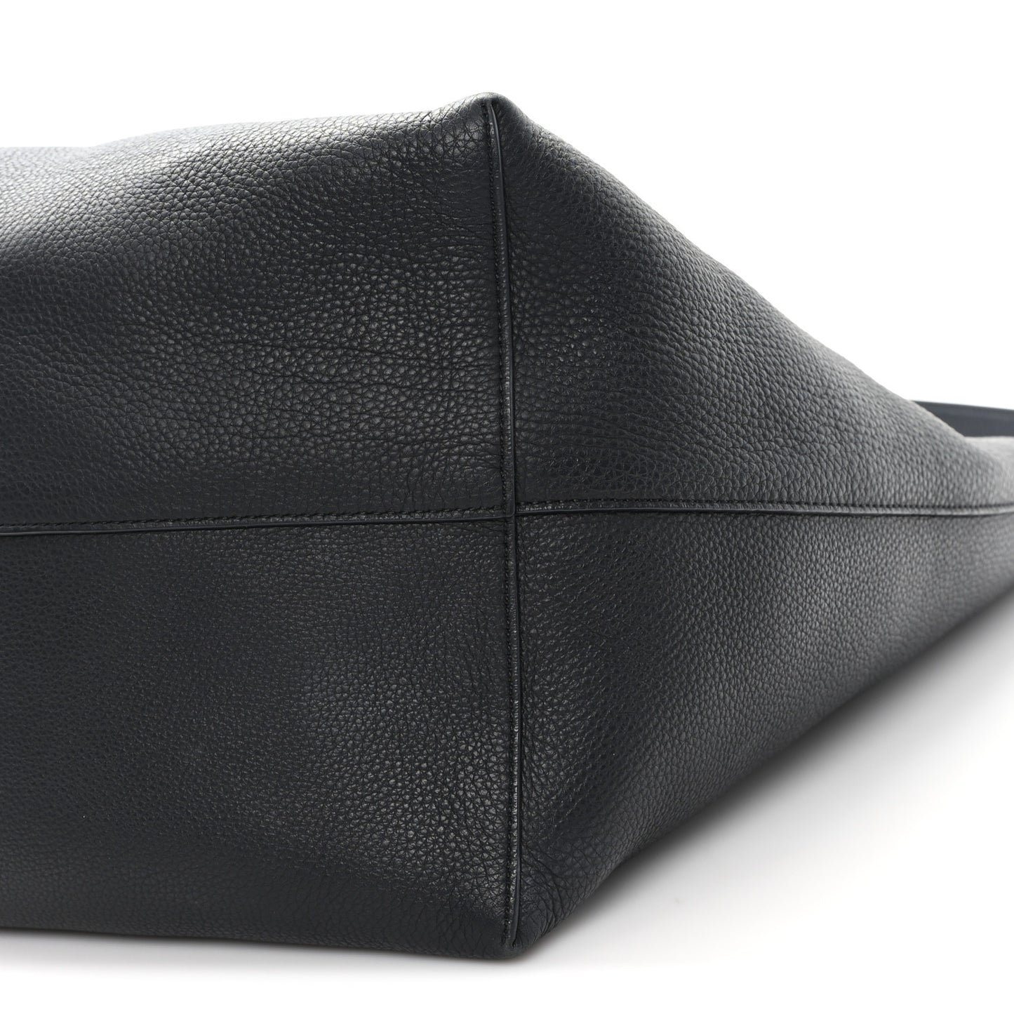Grained Calfskin Large N/S Park Tote Black