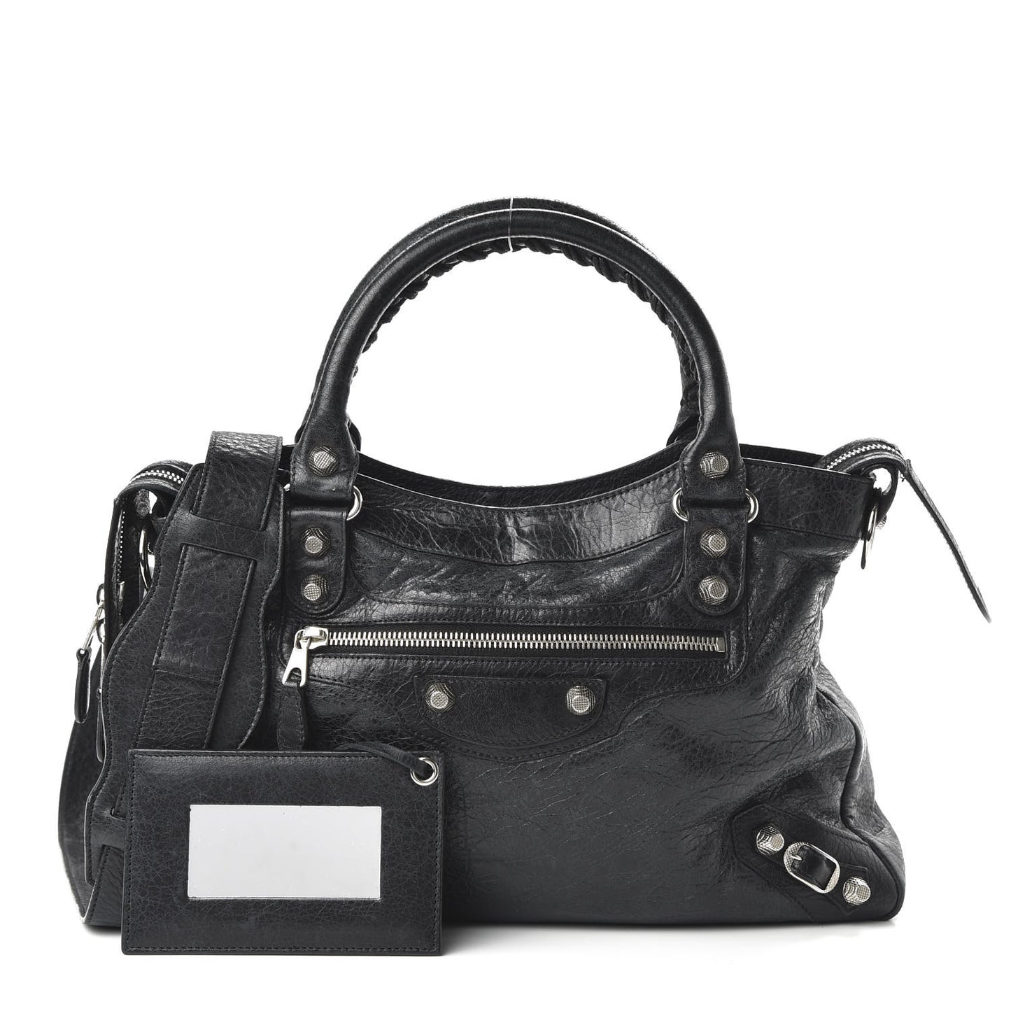 Agneau Giant 12 Silver Hardware Town Black