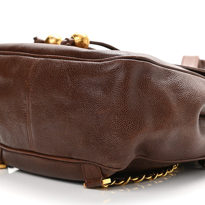 Chanel Caviar CC Backpack Brown 11 of 20