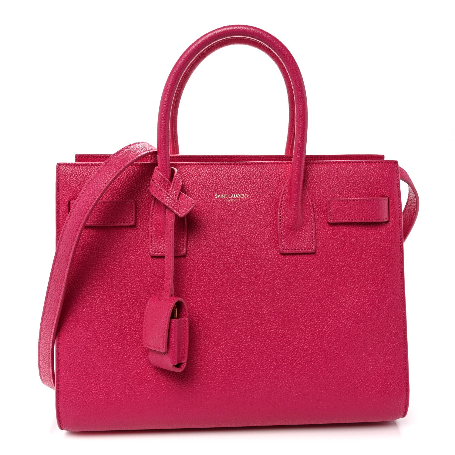 Saint Laurent Calfskin Baby Sac De Jour Fuchsia 1 of 12