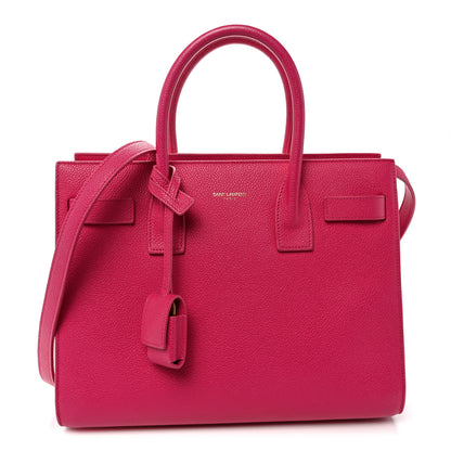Saint Laurent Calfskin Baby Sac De Jour Fuchsia 1 of 12
