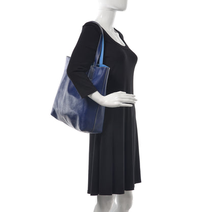 Hermes Veau Sikkim Double Sens 45 Tote Bleu Sapphire Paradis 2 of 13