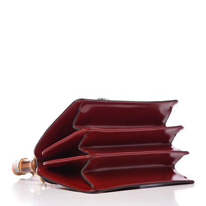 Gucci Calfskin Lisse Cornice Crystal Mini Thiara Top Handle Bag Cerise Red Gold Multicolor 4 of 16