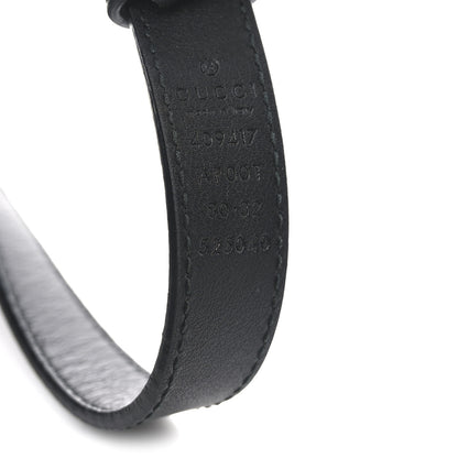 Gucci Calfskin Double G 20mm Belt 80 32 Black 3 of 4