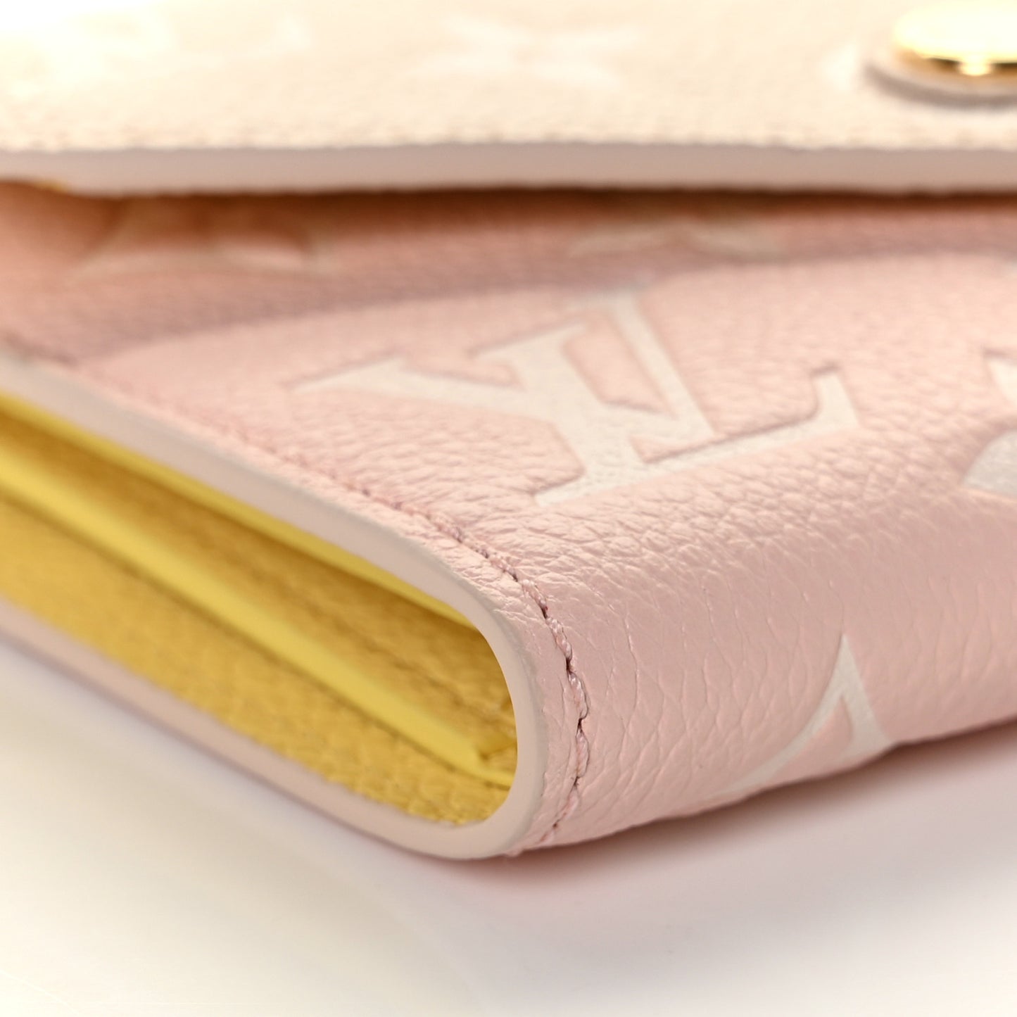 Empreinte Monogram Spring In The City Victorine Wallet Pink Beige Yellow