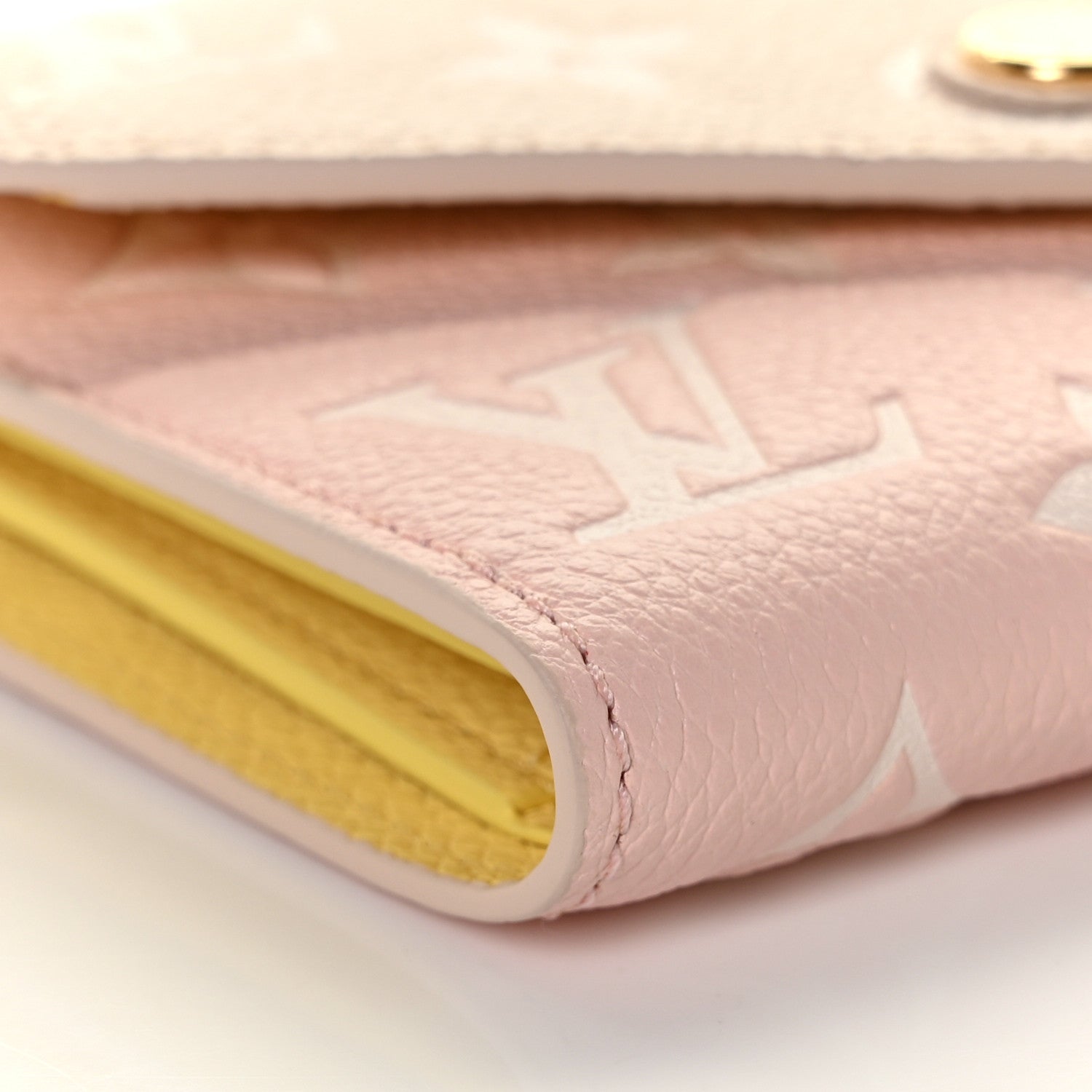 Louis Vuitton Empreinte Monogram Spring In The City Victorine Wallet Pink Beige Yellow 8 of 11