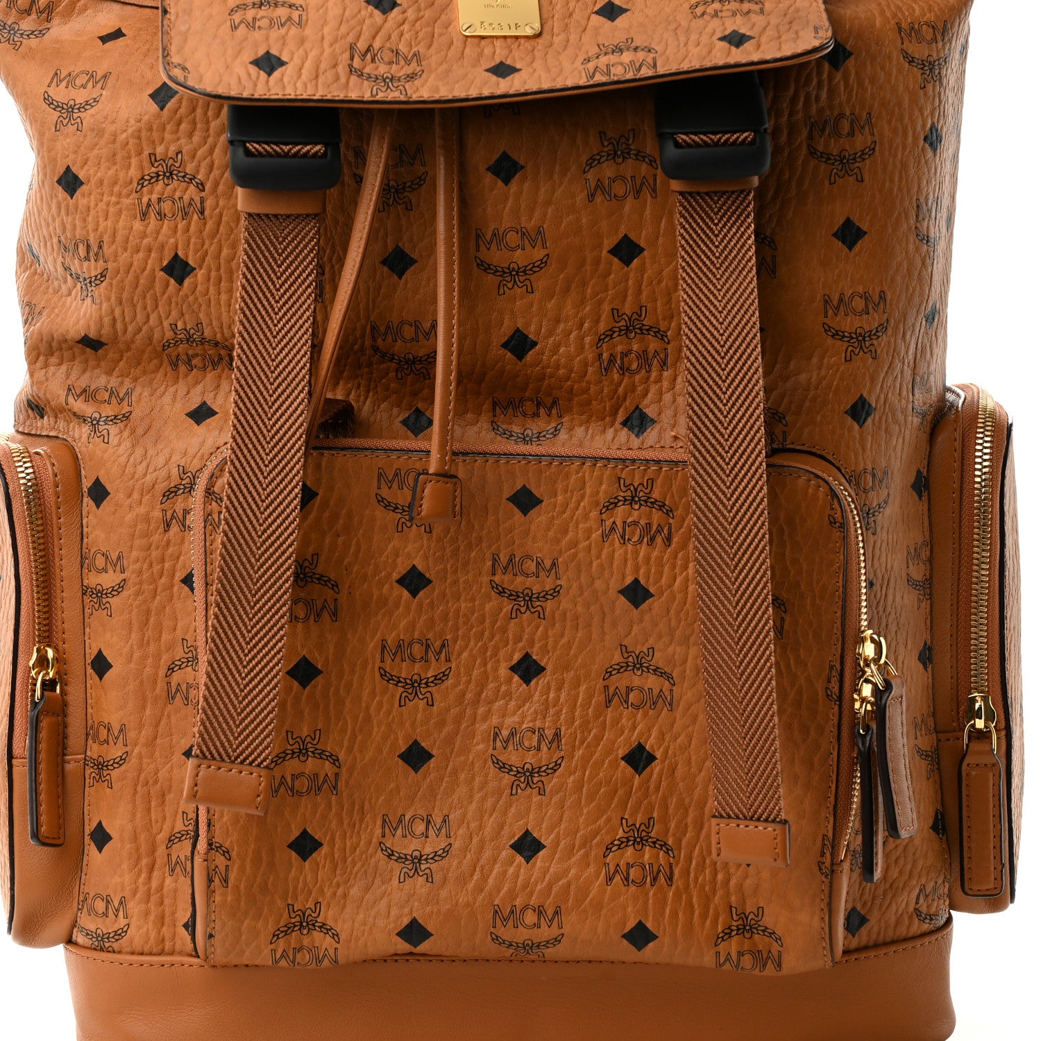 MCM Visetos Brandenburg Backpack Cognac 8 of 11