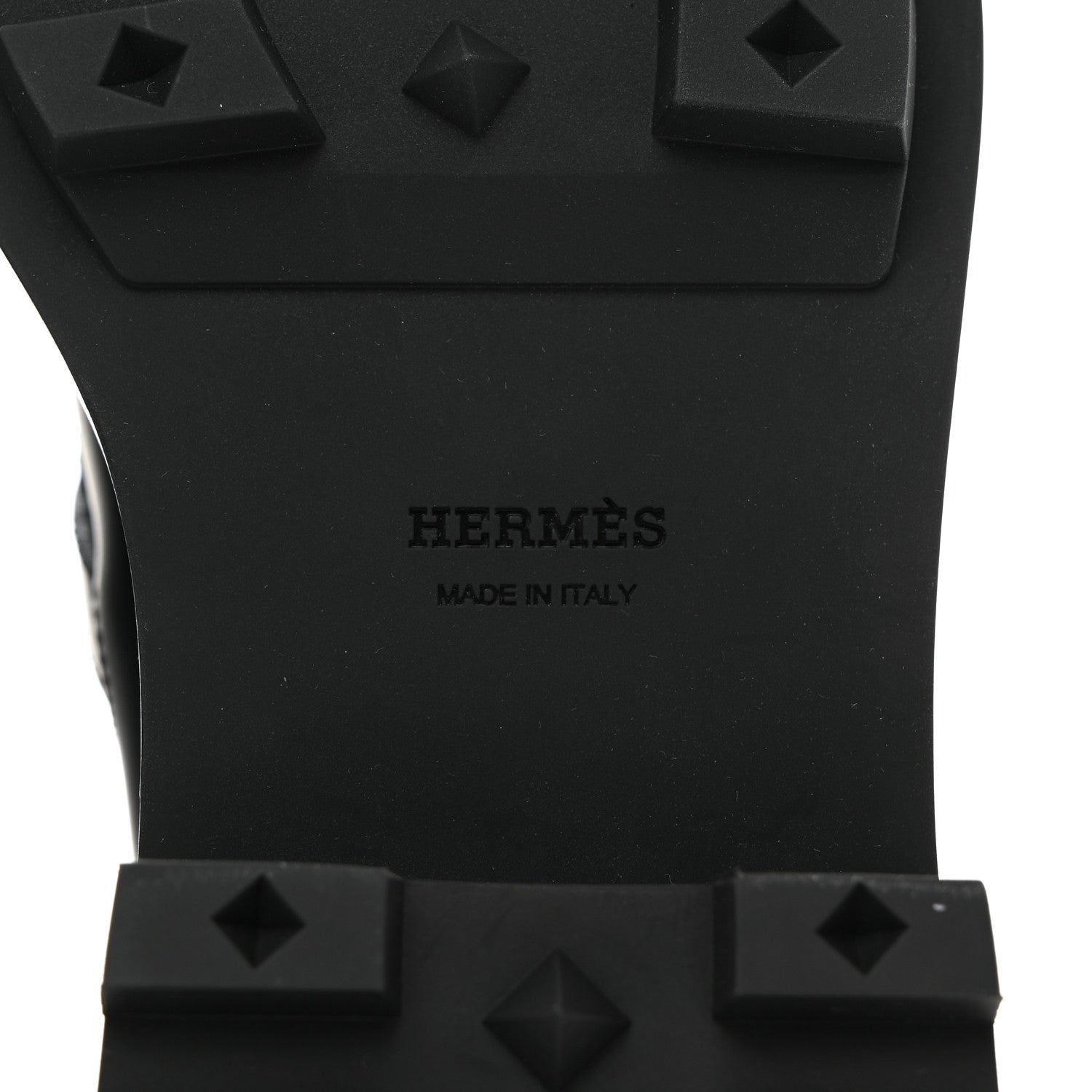 Hermes Glossed Calfskin Funk Ankle Boots 35 Black 8 of 9