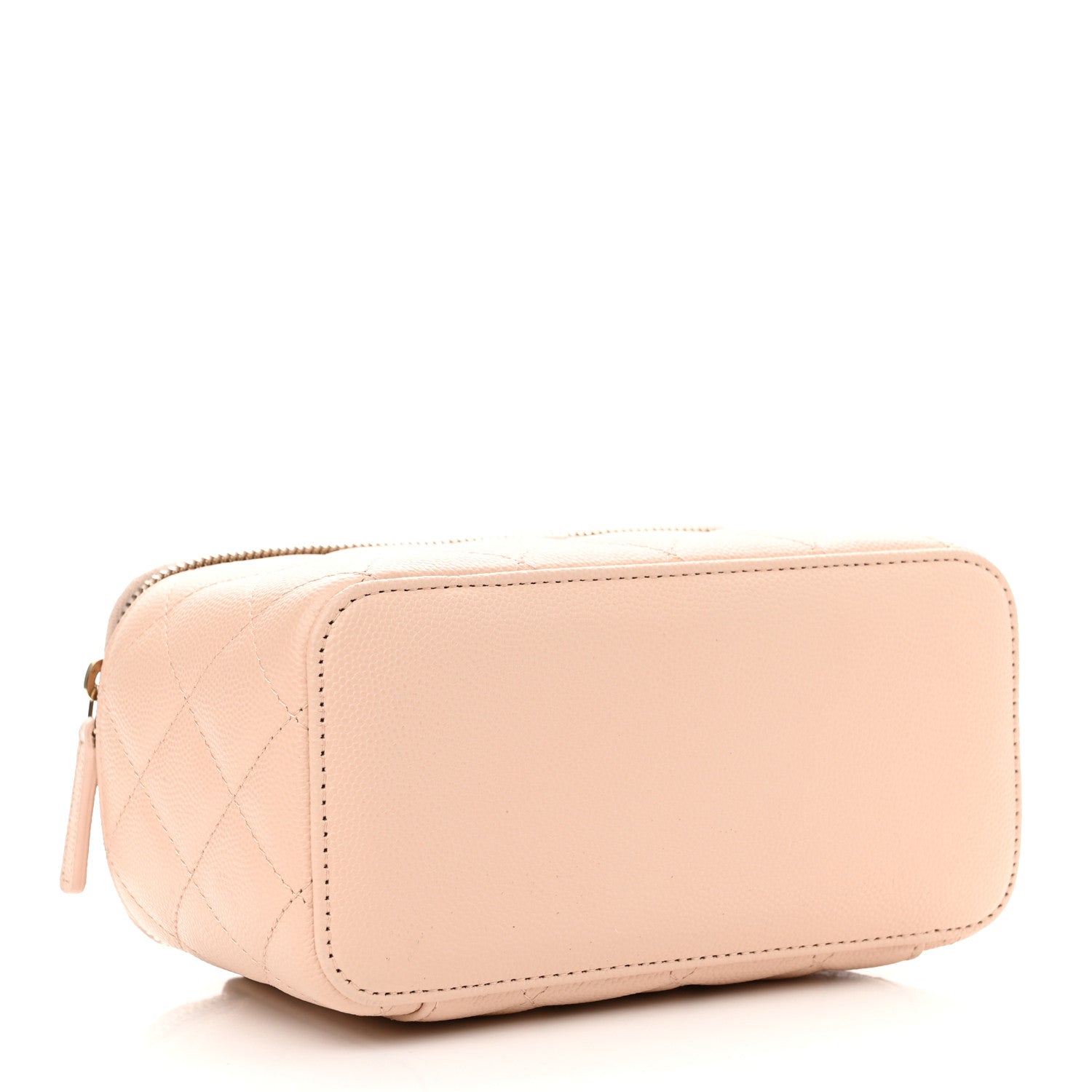 Chanel Caviar Quilted Small Vanity Case With Chain Light Beige 4 of 11