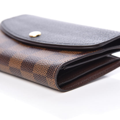 Louis Vuitton Damier Ebene Normandy Compact Wallet Black 8 of 13
