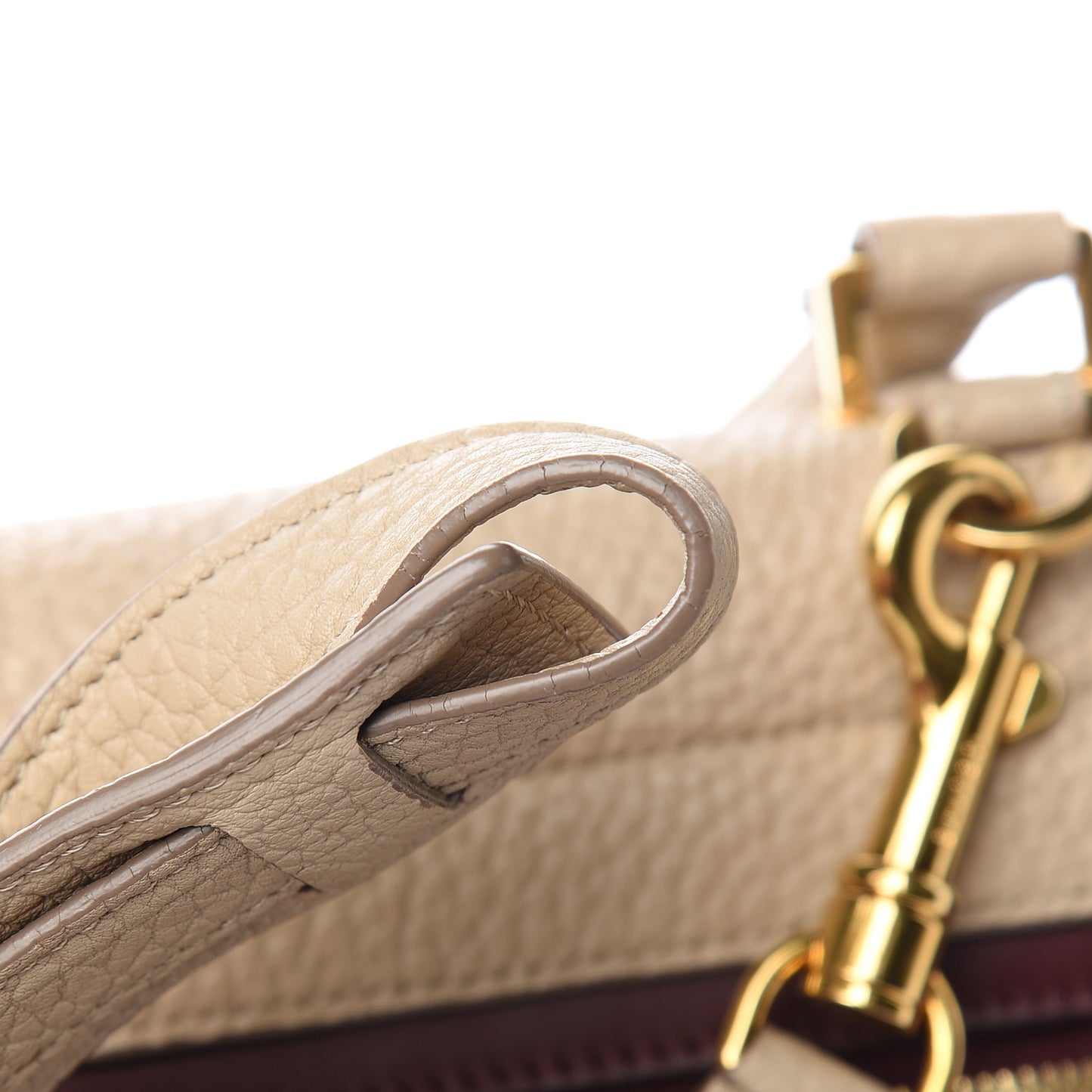 Bullhide Calfskin Grained Nubuck Small Tri-Color Trapeze Medium Chamois