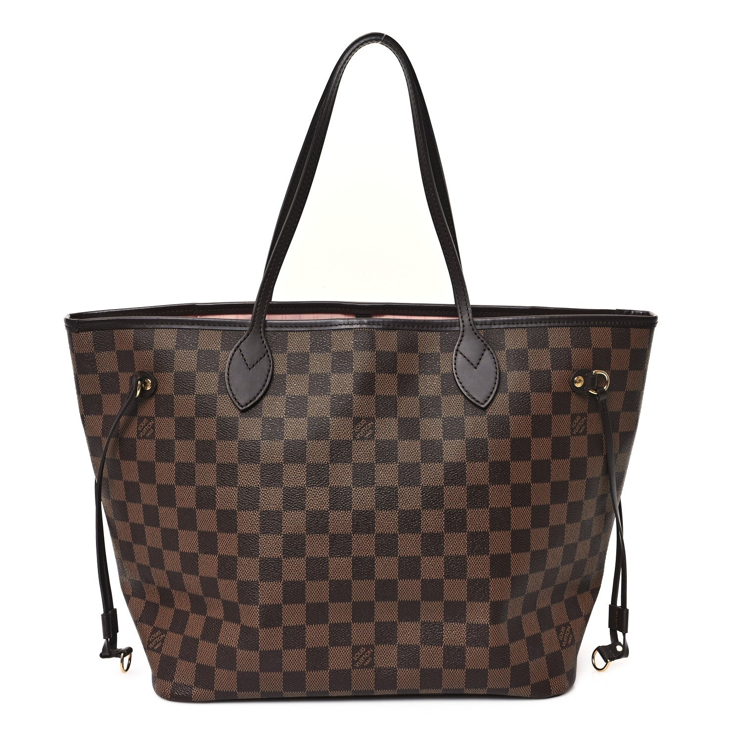 Louis Vuitton Damier Ebene Neo Neverfull MM Rose Ballerine 1 of 11