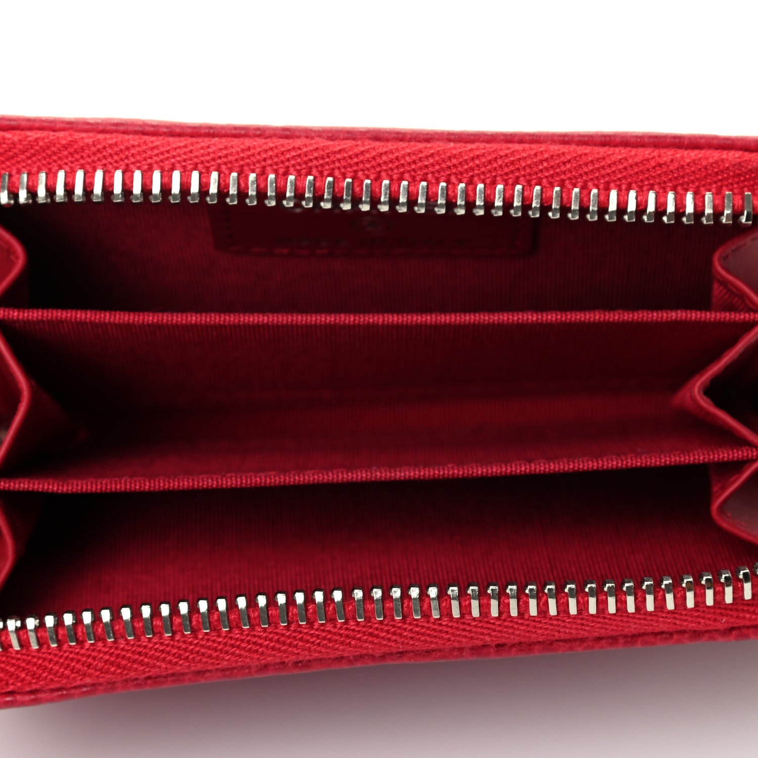 Chanel Caviar Quilted Diamond CC Zip Coin Purse Dark Pink 5 of 8