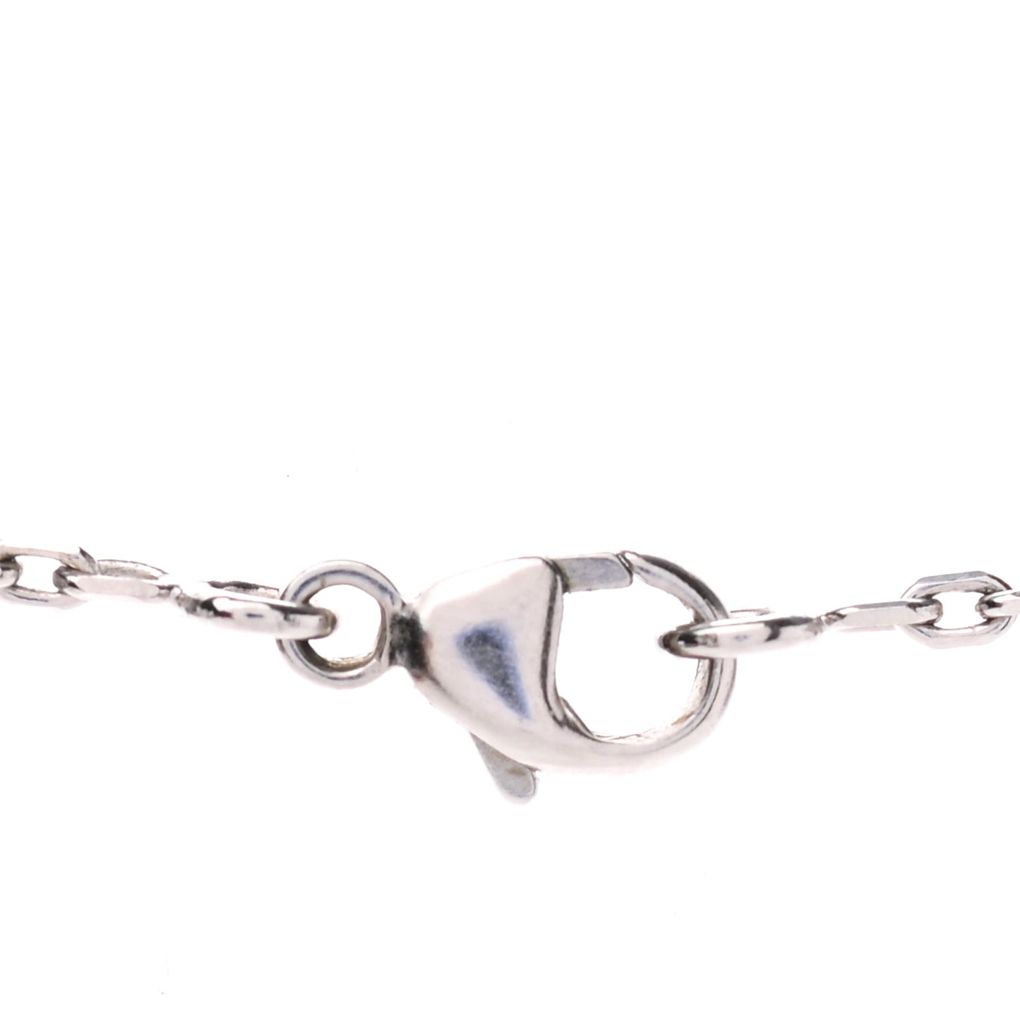 Palladium Mini Pop H Pendant Necklace Marron Glace