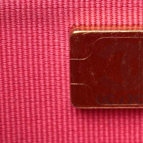 Caviar Quilted Wallet On Chain WOC Dark Pink