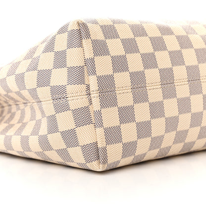 Louis Vuitton Damier Azur Graceful MM Rose Ballerine 8 of 11
