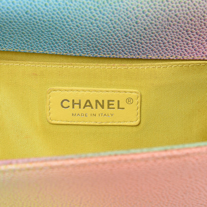 Chanel Caviar Quilted Medium Cuba Rainbow Boy Flap Multicolor 6 of 12