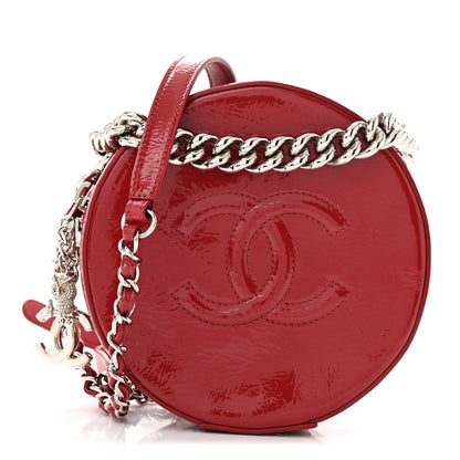 Chanel Patent Round As Earth Evening Bag Red 1 of 10